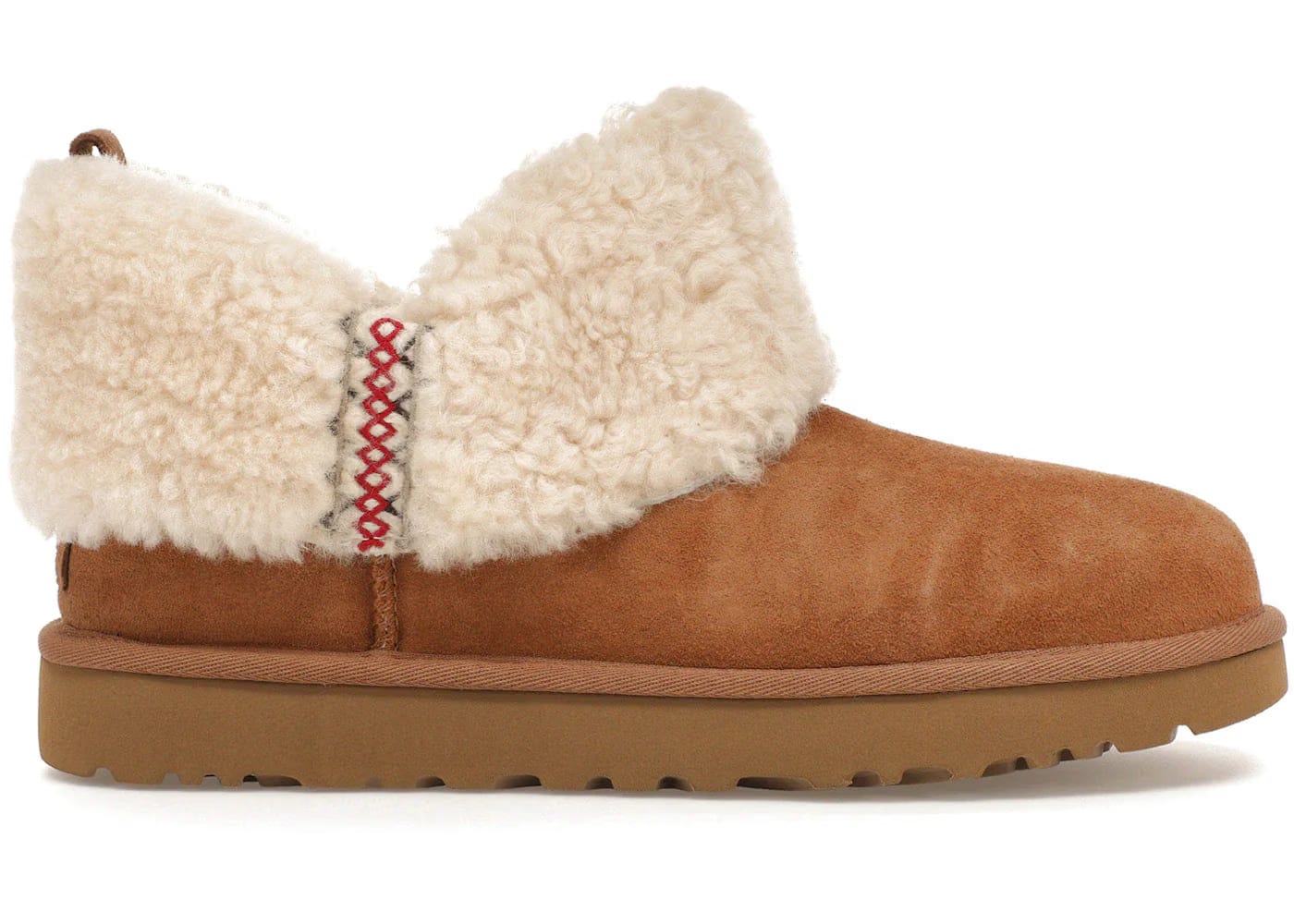 Ugg Classic Ultra Mini Boot Heritage Braid Chestnut Womens