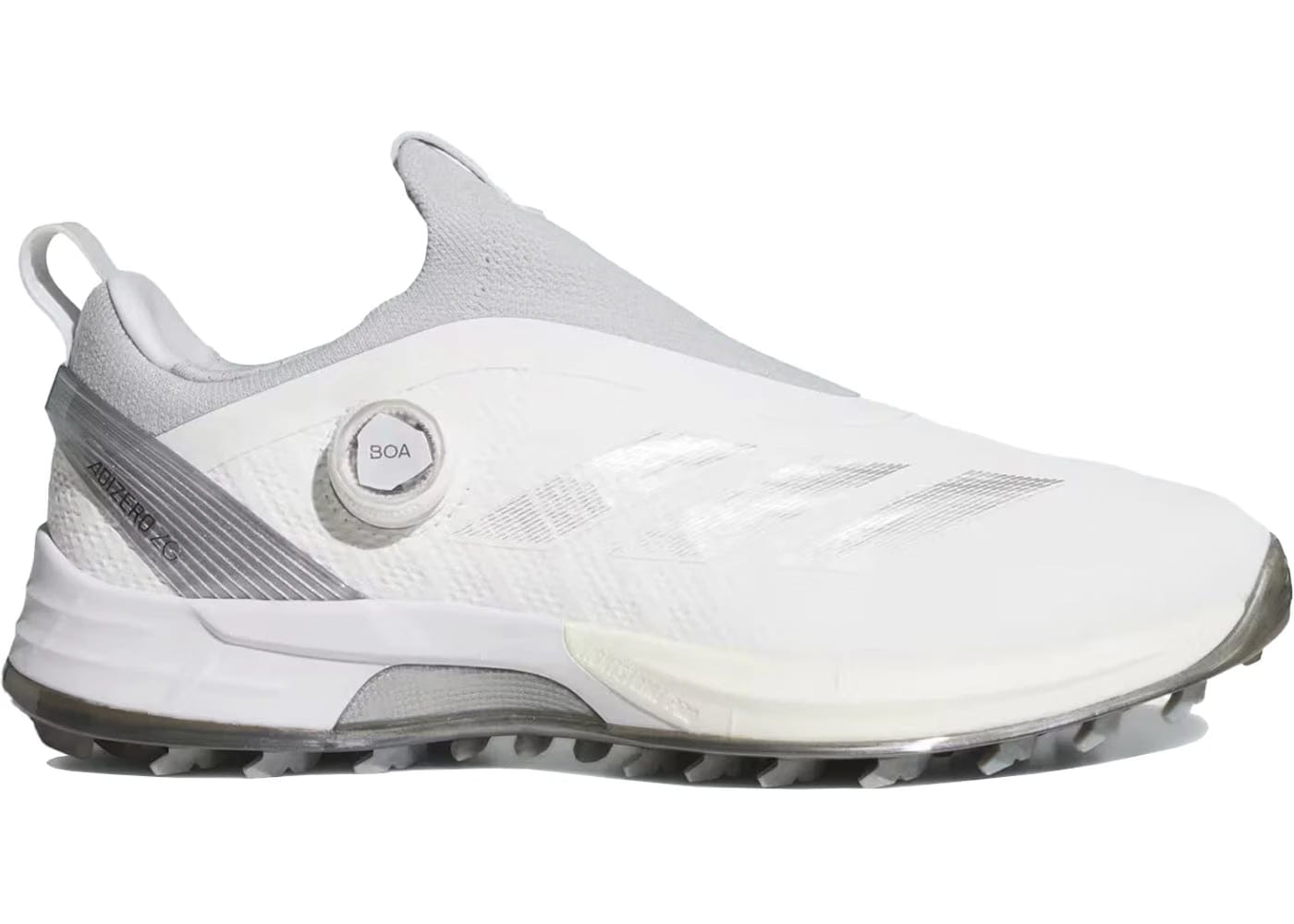 Adidas Adizero ZG BOA Spikeless Golf White Silver Metallic