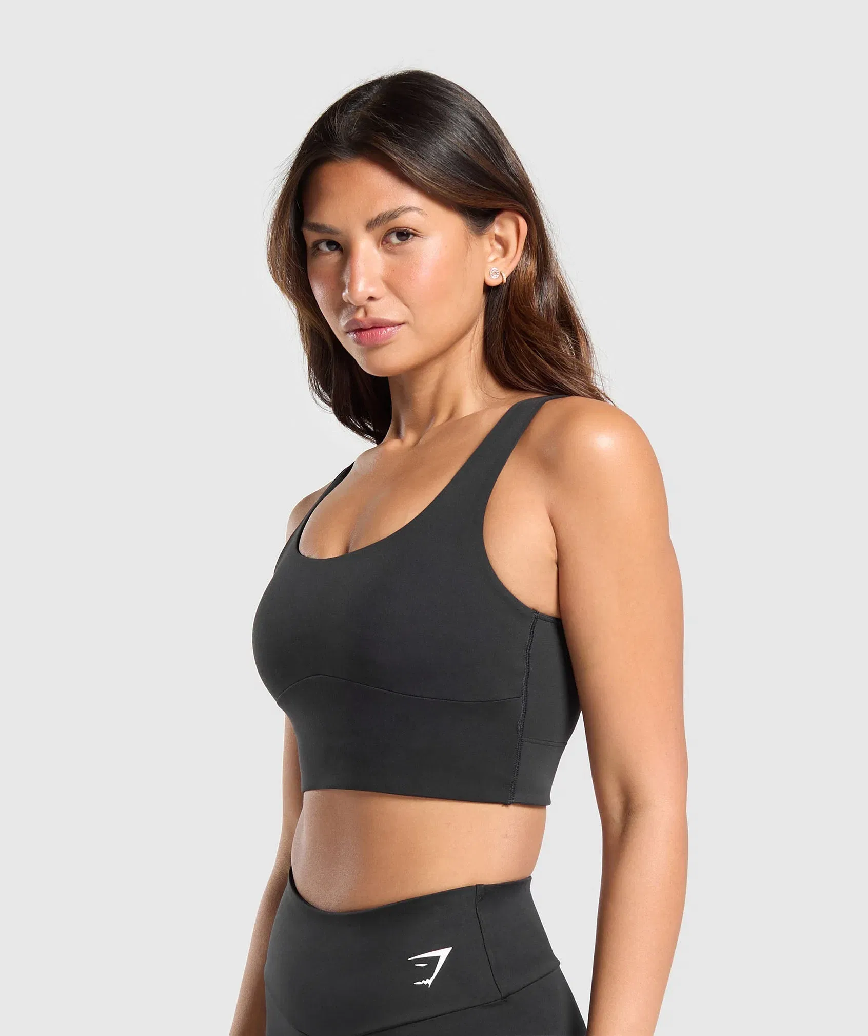 Women's Gymshark Longline Sports Bra Black