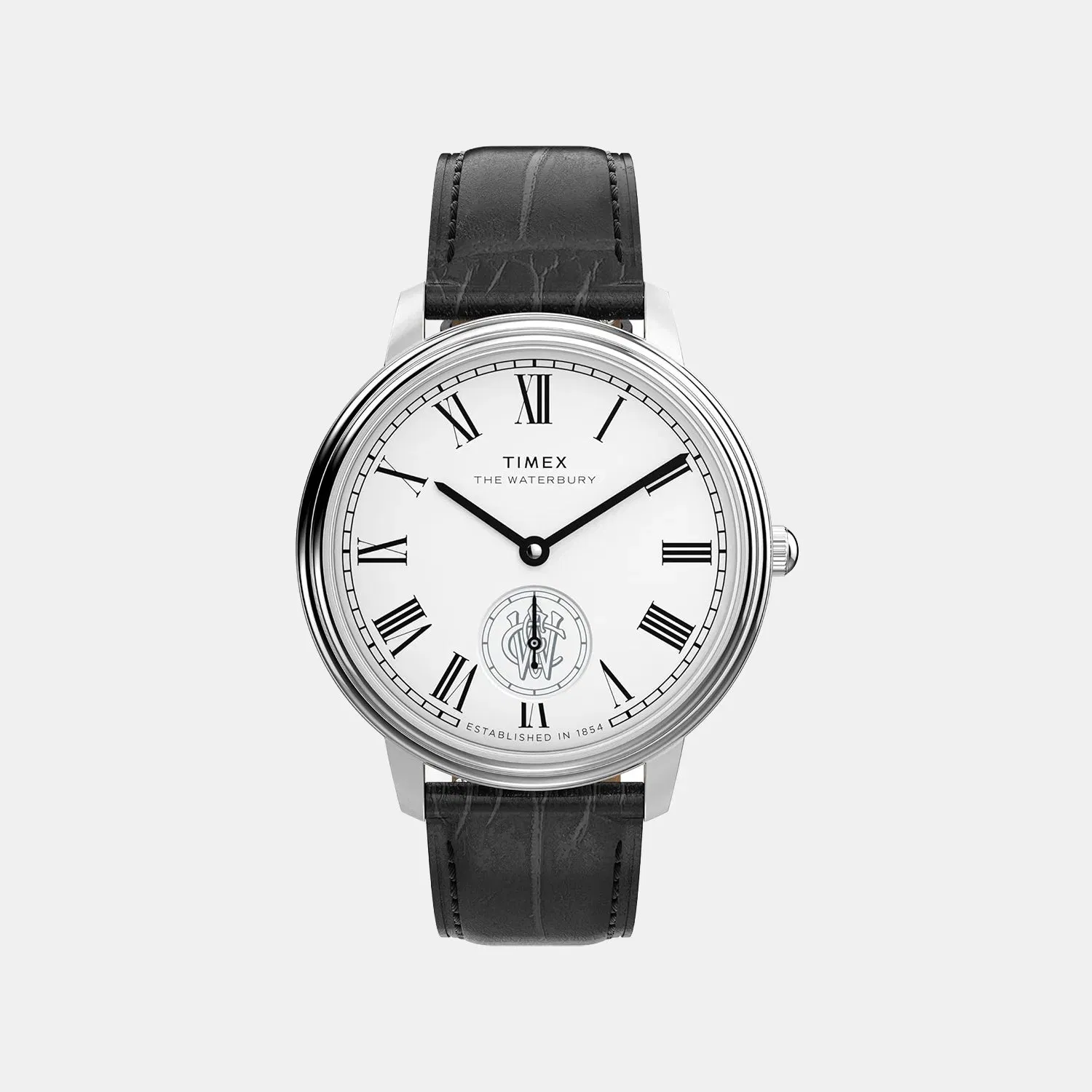 Timex Waterbury Metropolitan Men Quartz White Dial Analog Leather Watch Tw2Y23100Uj