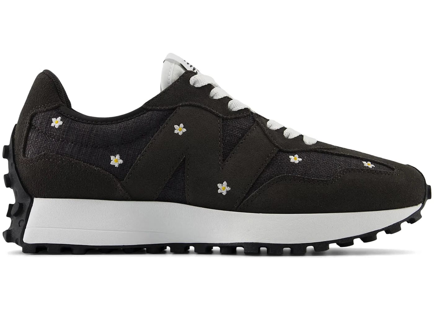 New Balance Wmns 327 'Black Floral Embroidery'