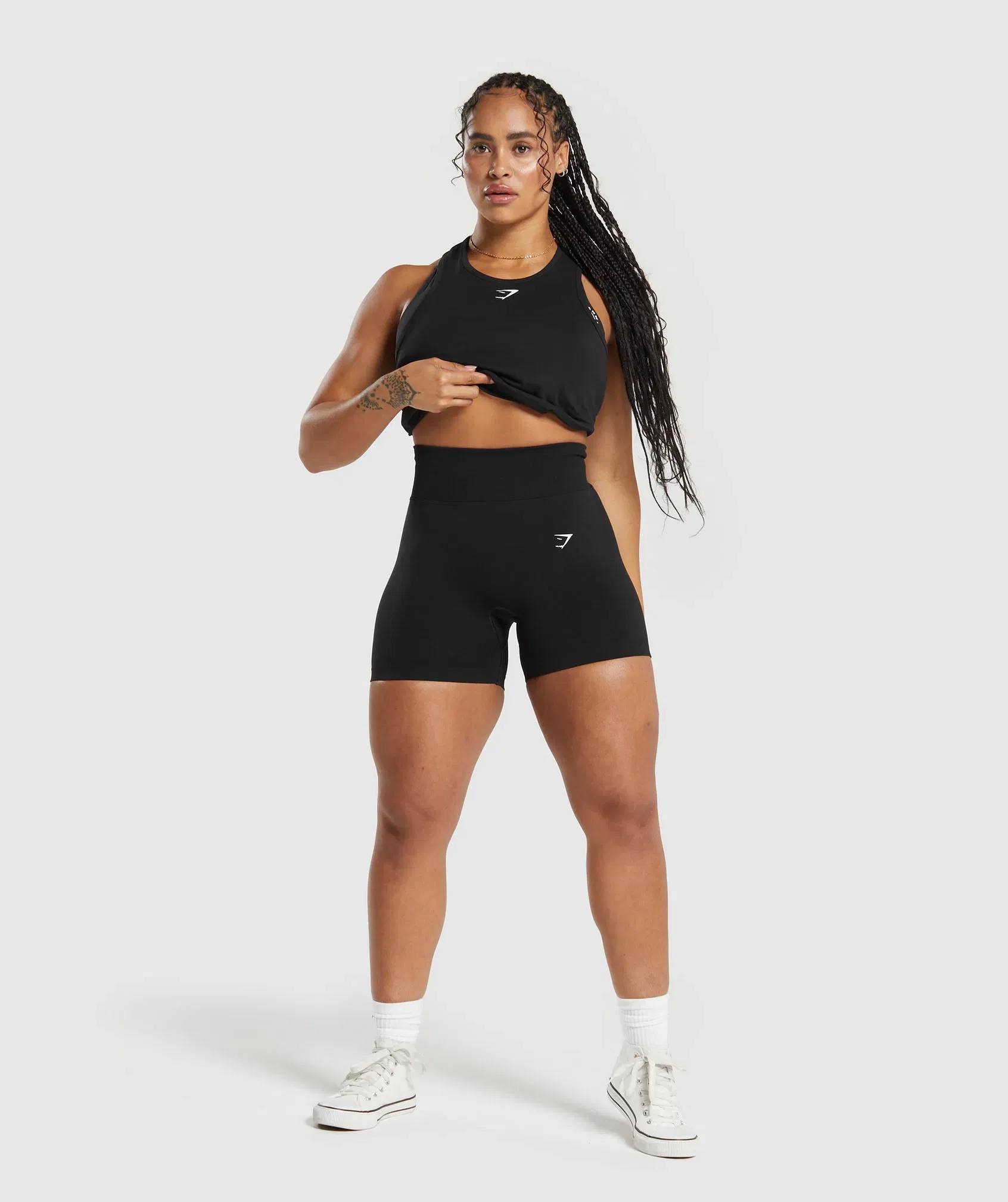 Women's Gymshark Training Cotton Tank Black