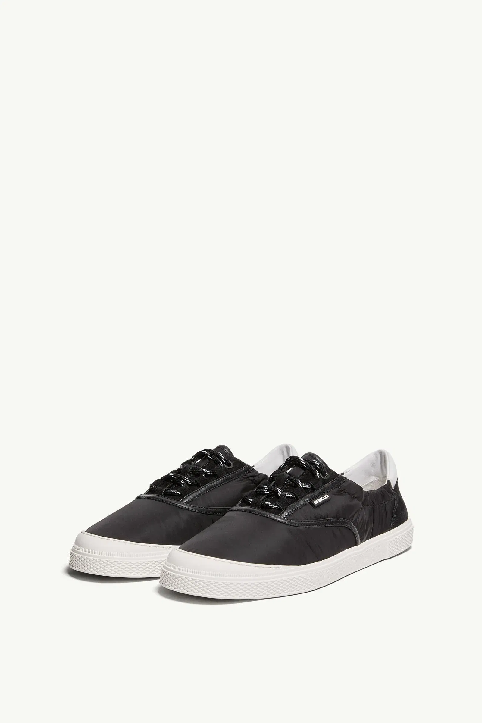 Moncler Vera Leisure Nylon Sneakers Black