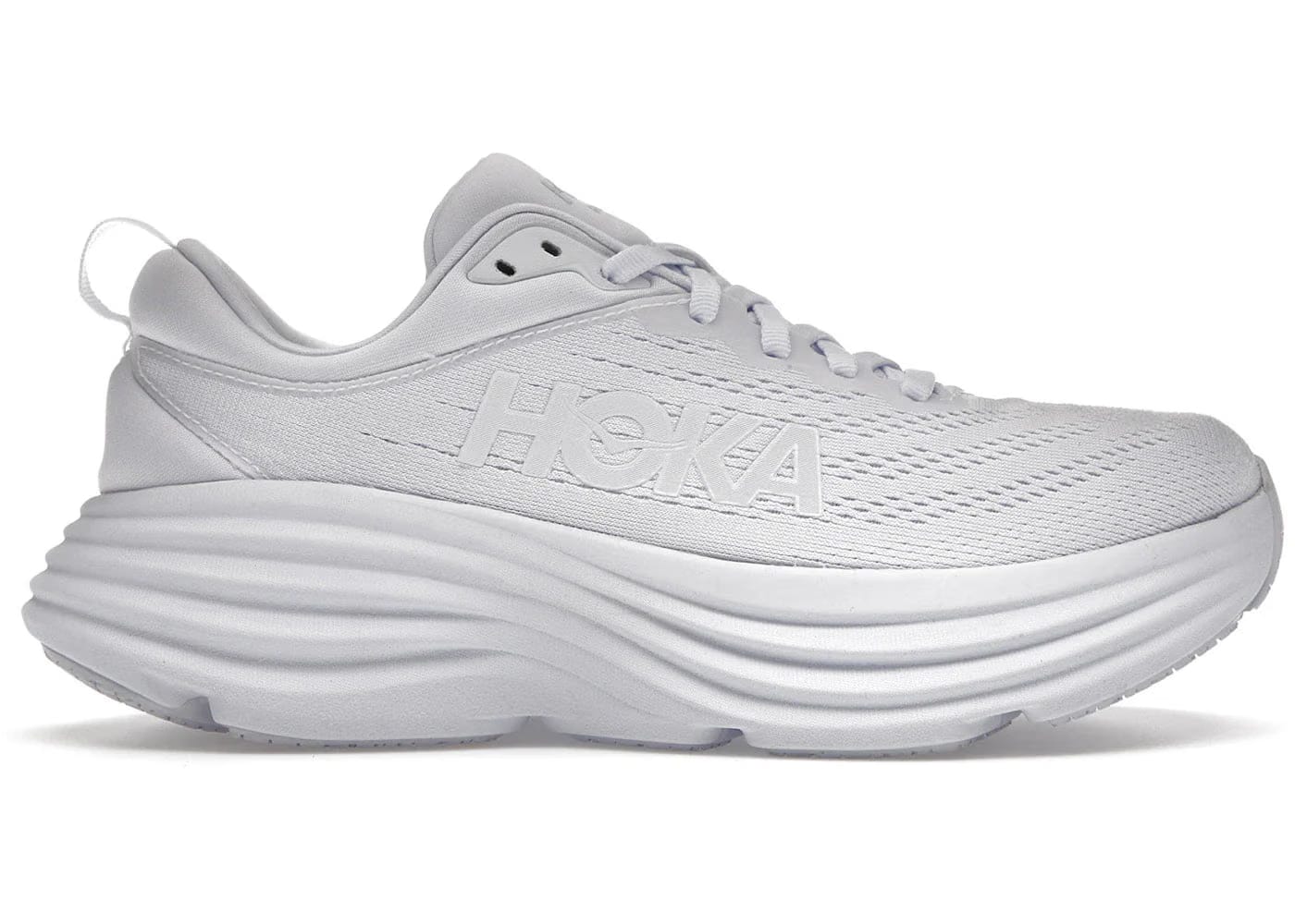 Hoka One One Bondi 8 Triple White Womens