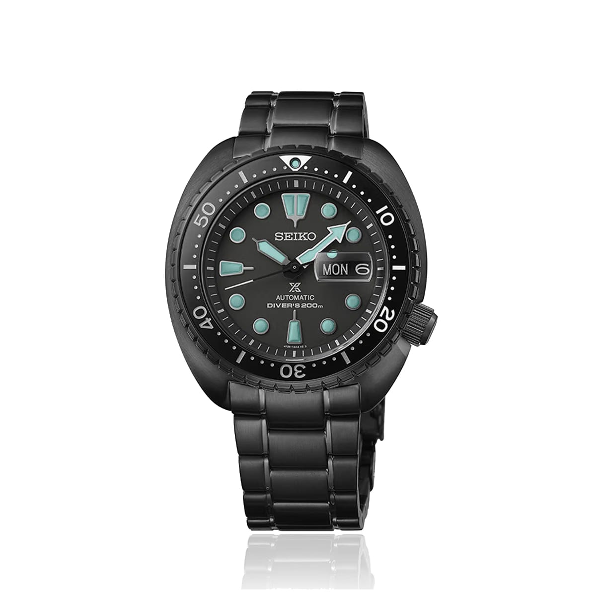 Seiko Prospex Black Series Turtle DiverS Watch - Black - SRPK43K1