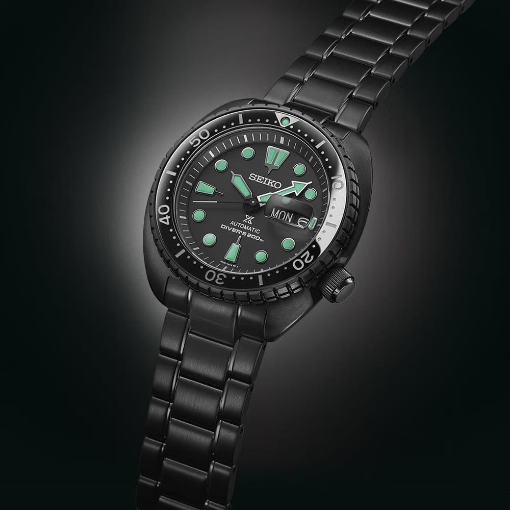 Seiko Prospex Black Series Turtle DiverS Watch - Black - SRPK43K1