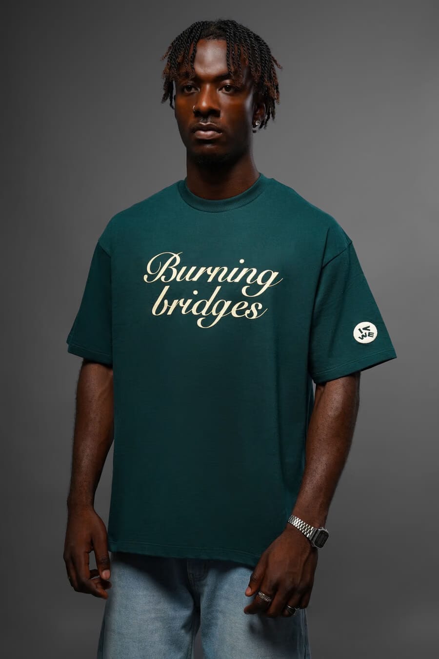 Burning Bridges T-Shirt Wild Green