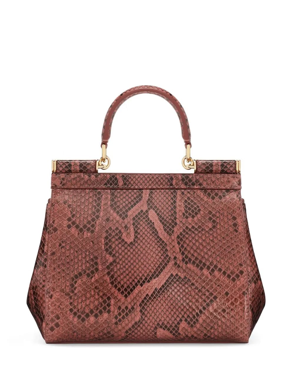 Sicily snakeskin-effect top-handle bag
