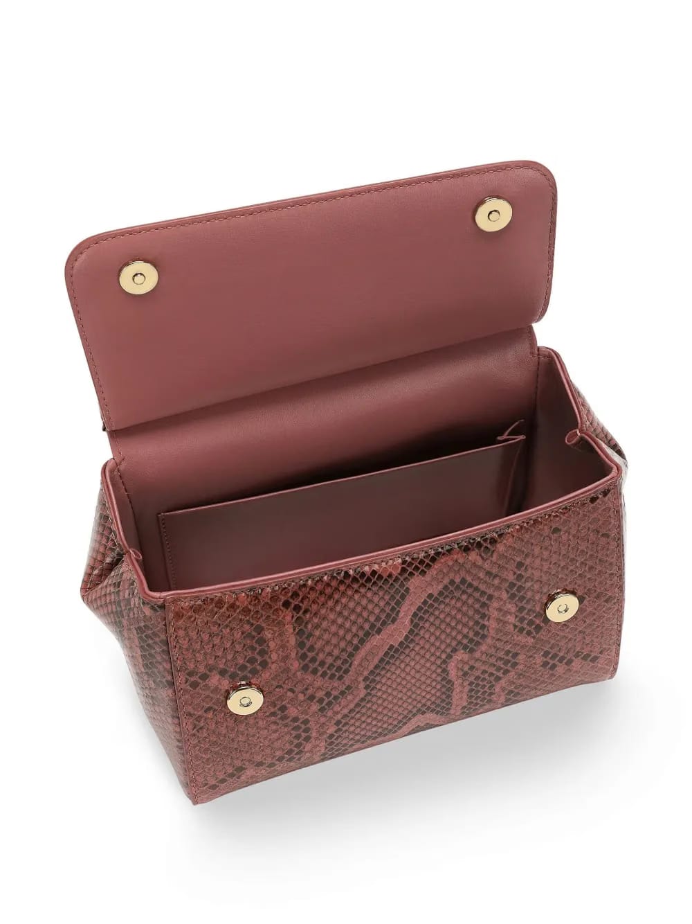 Sicily snakeskin-effect top-handle bag