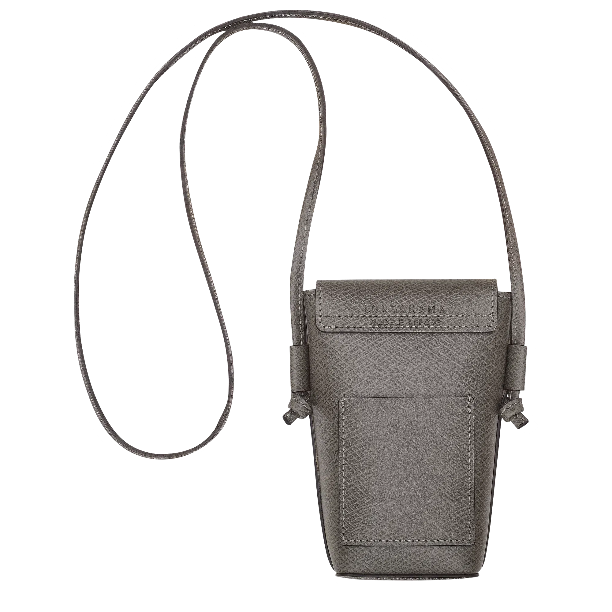 Longchamp Épure Phone case with leather lace Turtledove