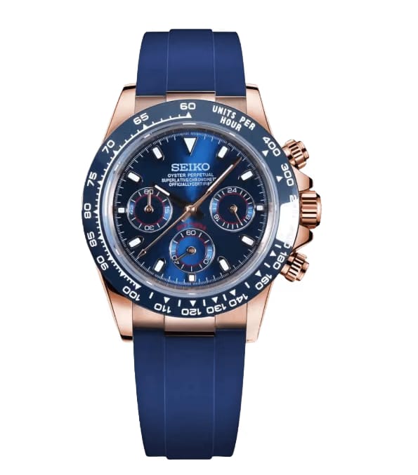Seiko Mod Daytona Royal blue