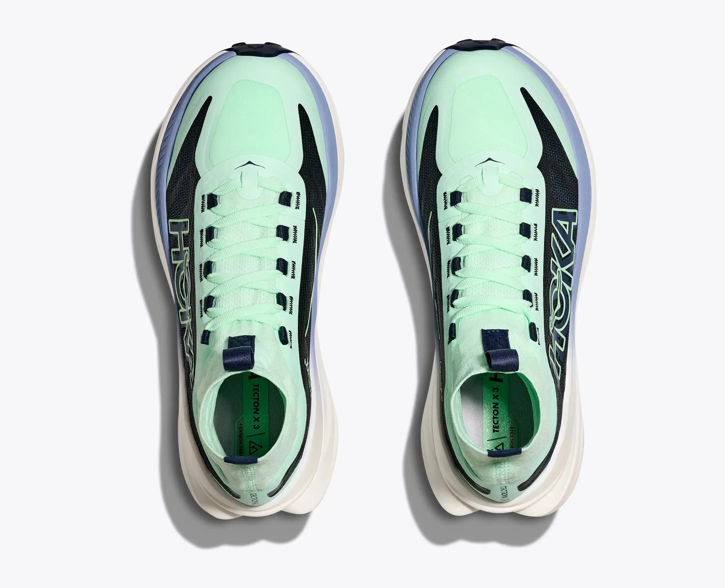 Hoka Women'S Tecton X 3 Mint Fluorite Varsity Navy