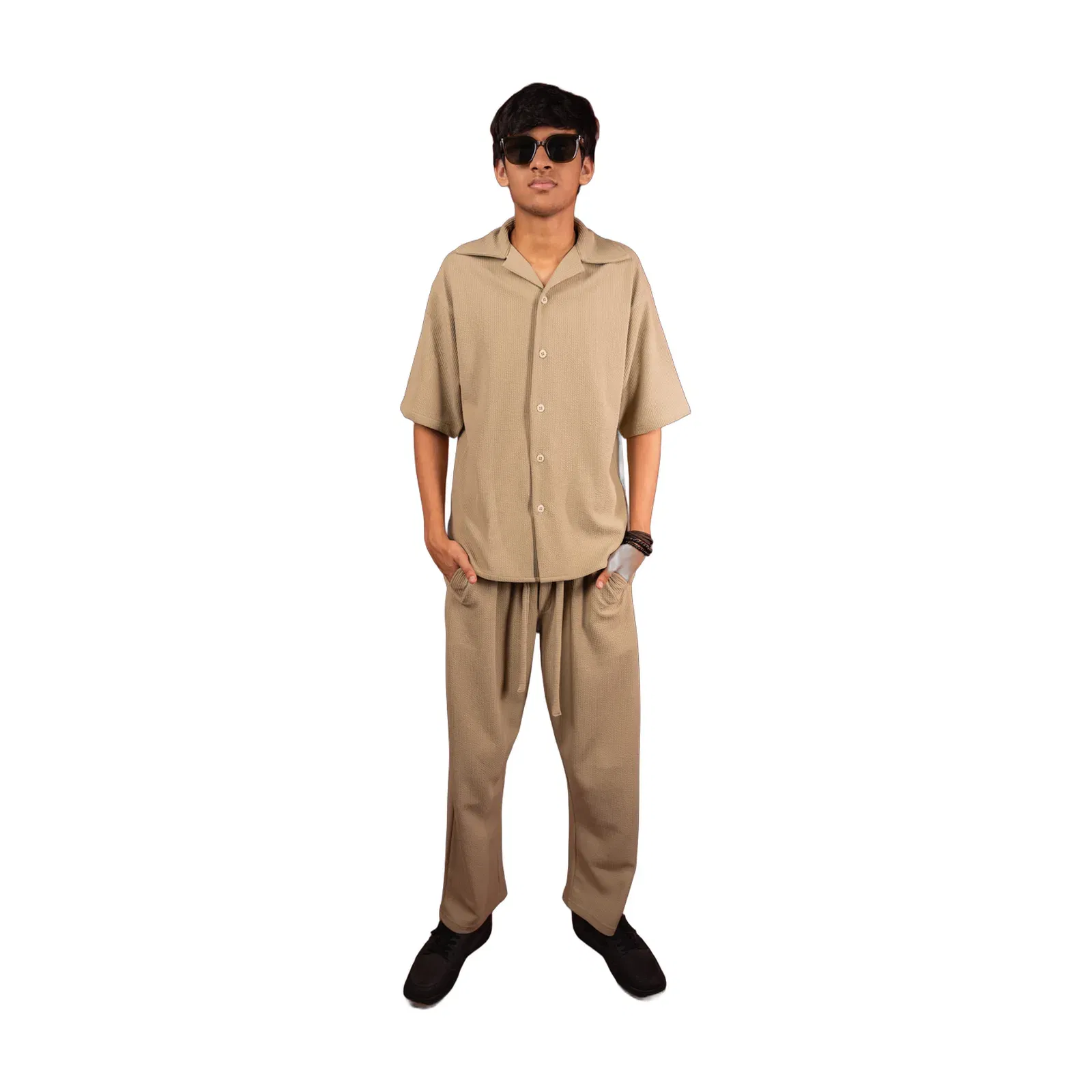 BEIGE CO-ORD SET MEN'S PANT