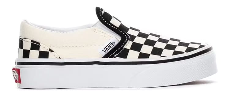 Vans Classic Slip-On Checkerboard Black White Metallic