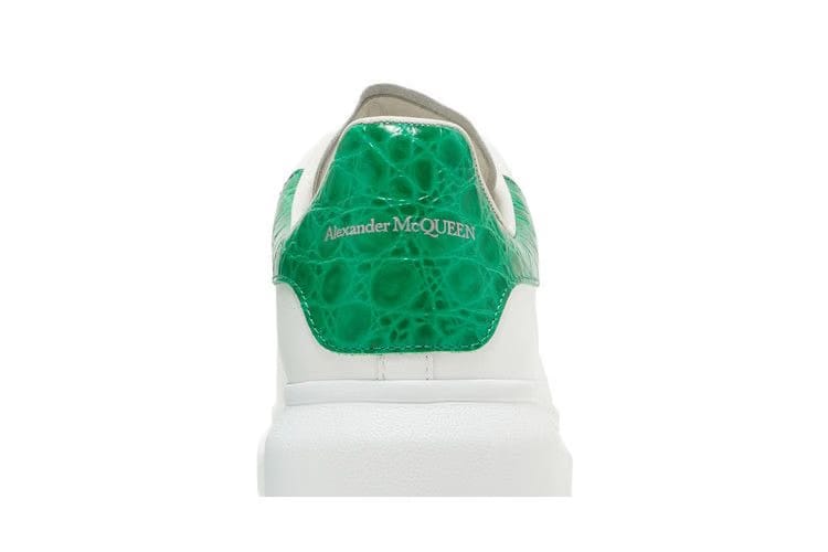 Alexander McQueen Oversized Sneaker Chrome Green Crocodile