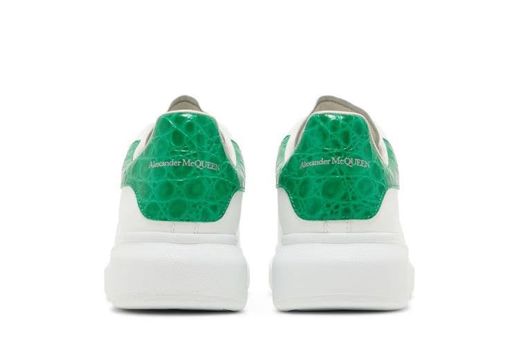 Alexander McQueen Oversized Sneaker Chrome Green Crocodile