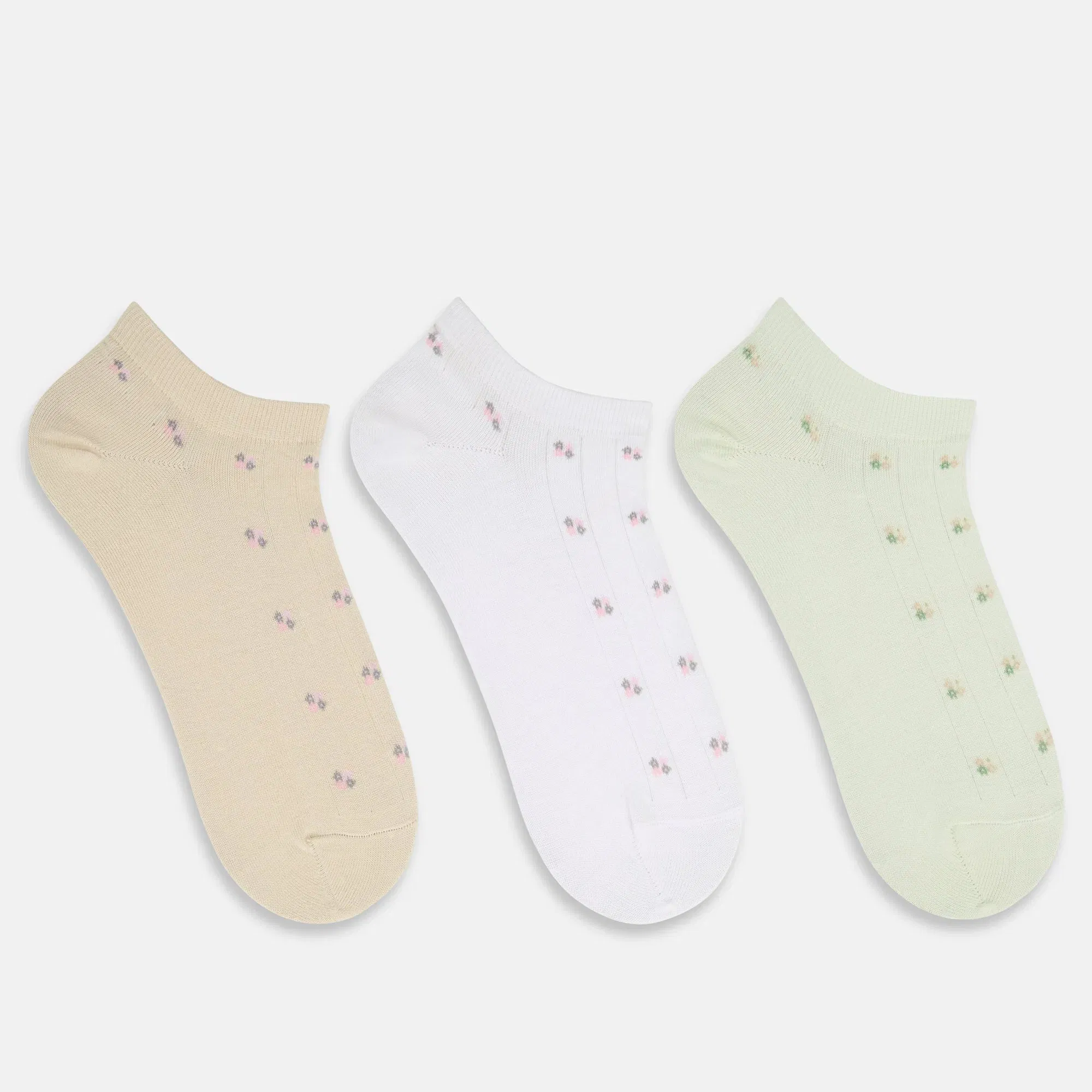 Women’s Essentials Floral Motifs Lowcut Socks