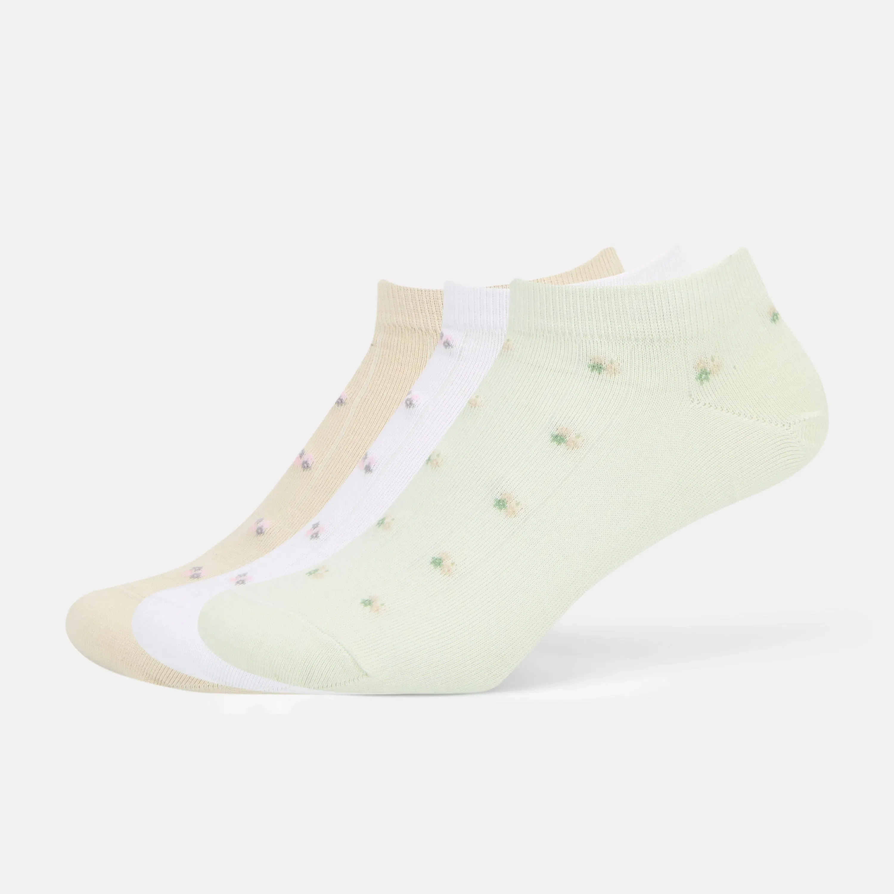 Women’s Essentials Floral Motifs Lowcut Socks