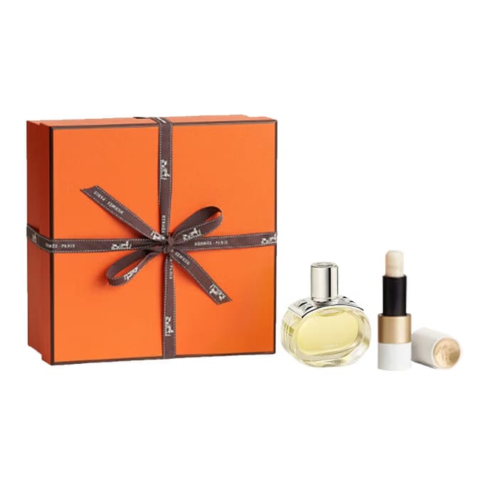 Hermes Hennie Perfume Lip Balm Gift Box Sets Eau De Parfum Edp Oak Patchouli Wooden