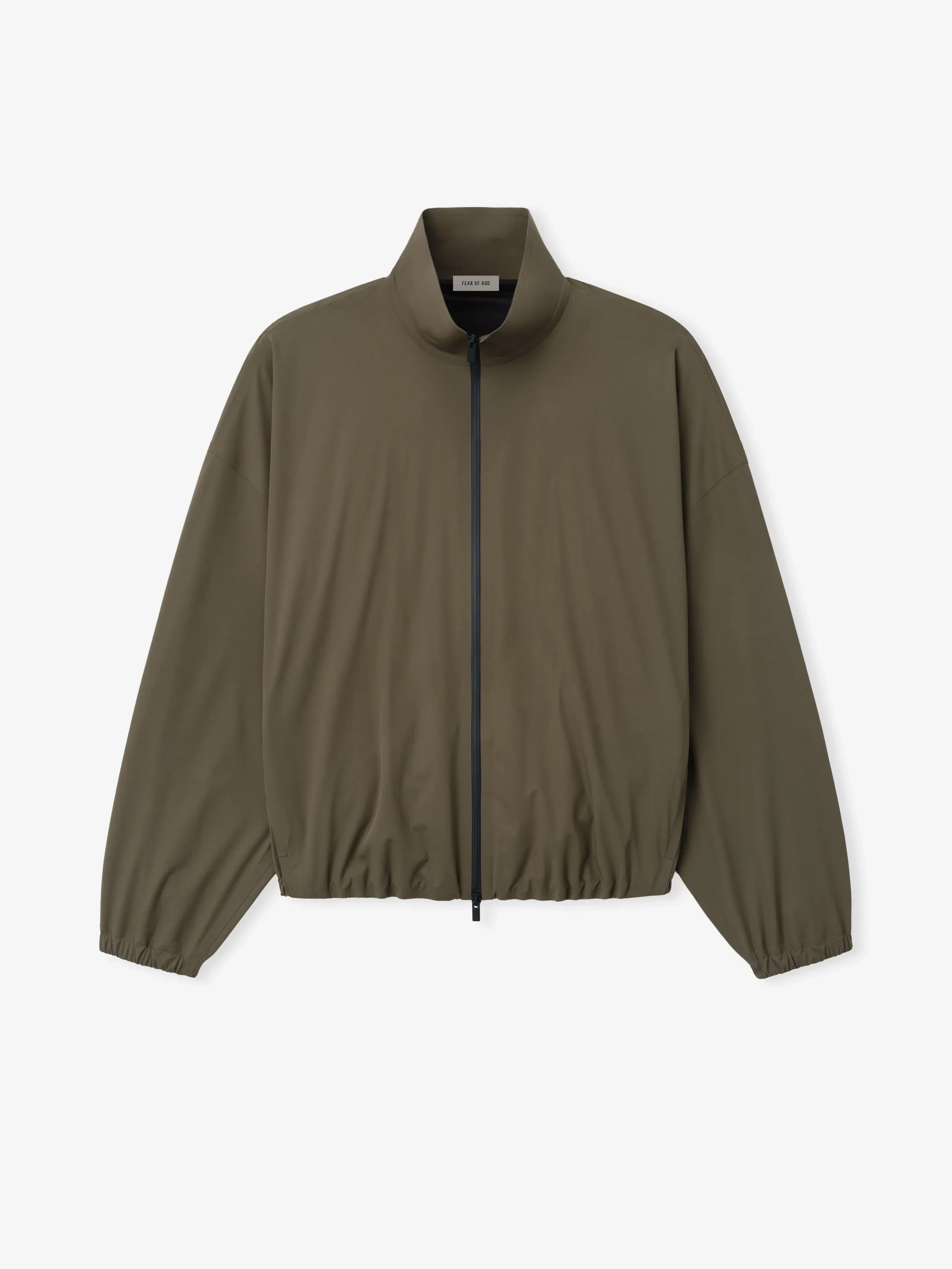 Essentials Bonded Nylon Tech Track Jacket Forest