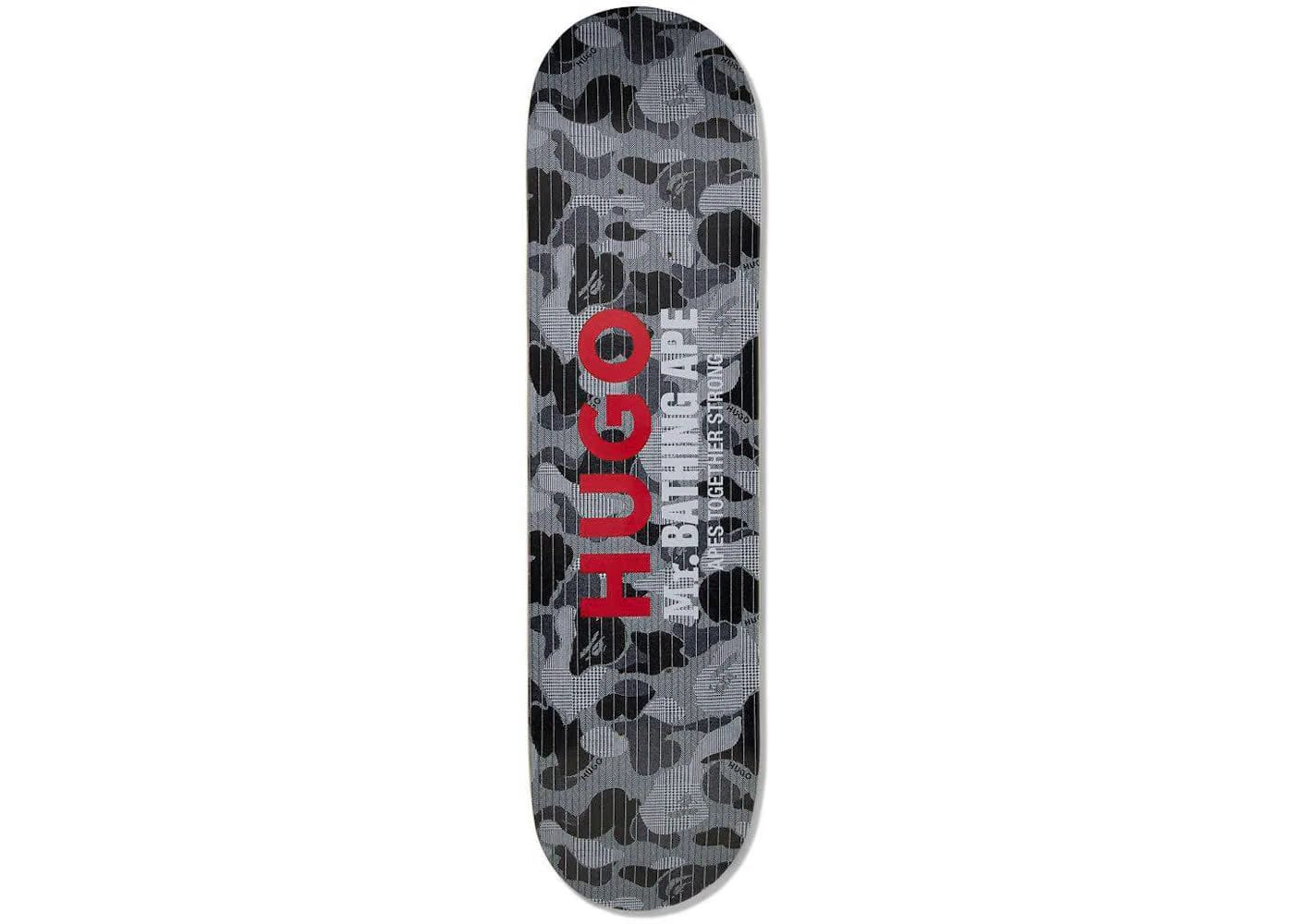 Bape X Hugo Skateboard Deck Black