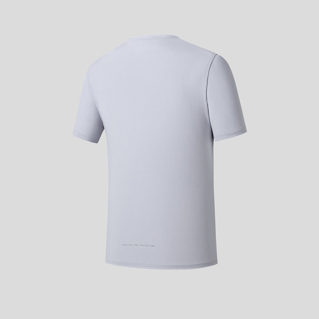 Men's ANTA Run Short-Sleeve Tee - Gray