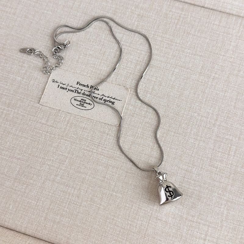 Money Bag $ Necklace