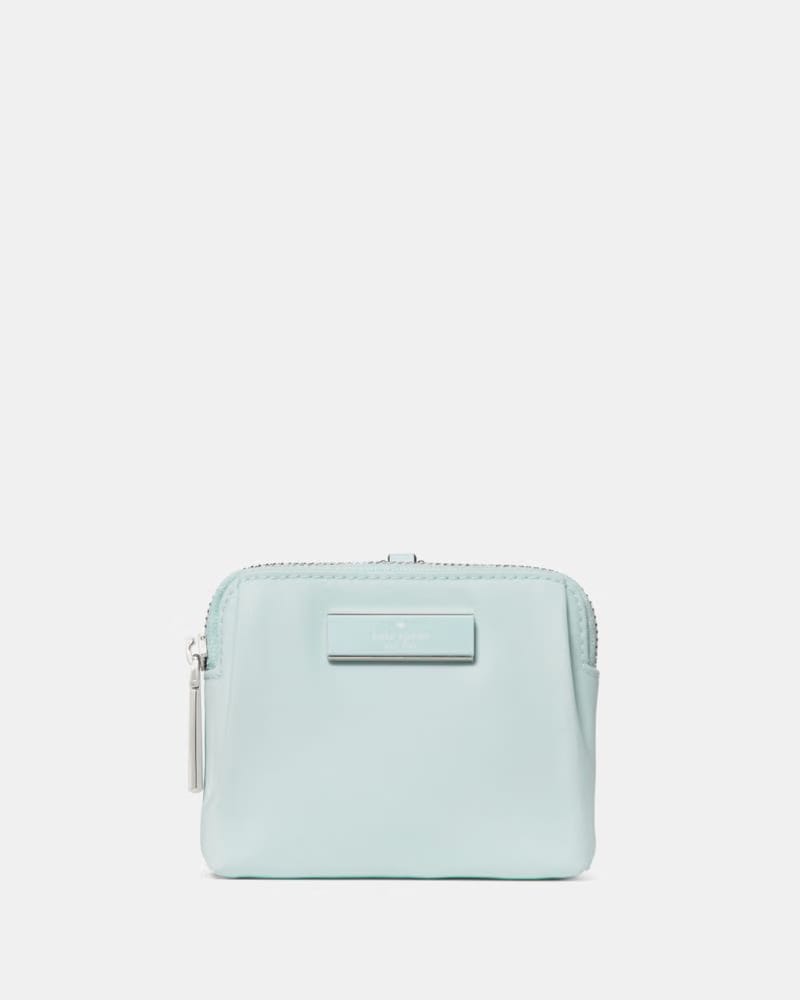 KateSpade Carter Nylon Card Case Lanyard Crisp Sky