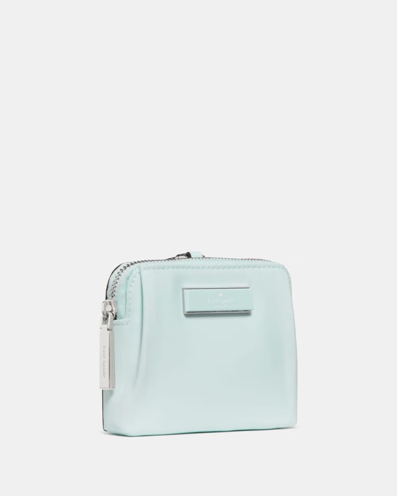 KateSpade Carter Nylon Card Case Lanyard Crisp Sky