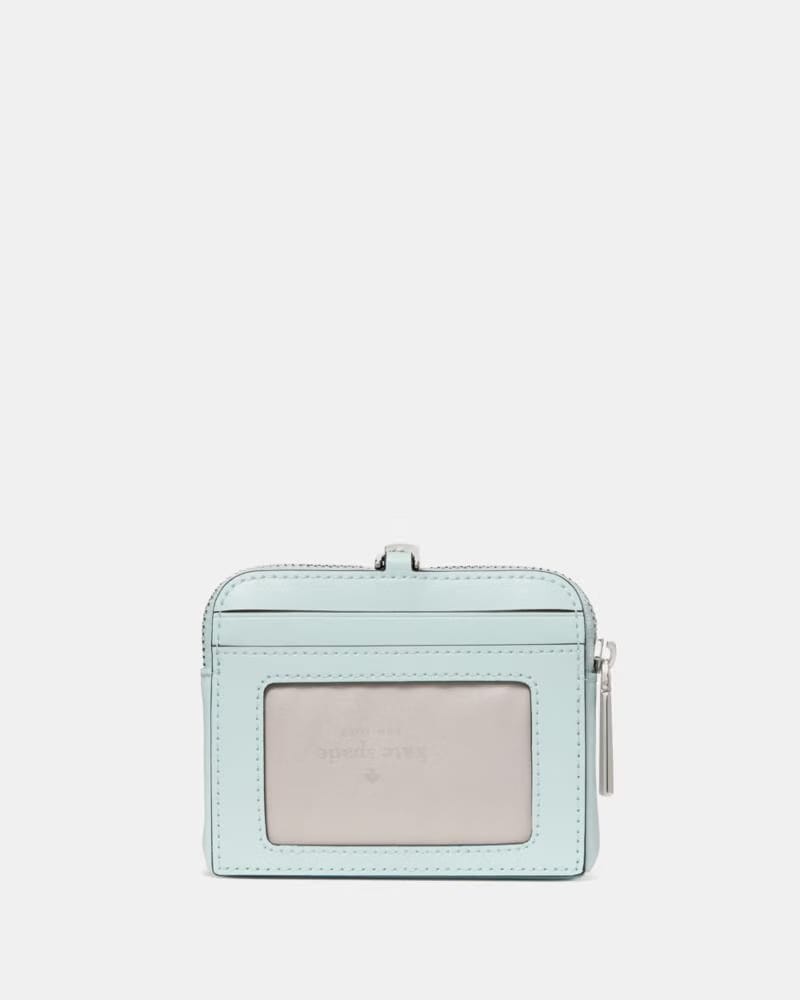 KateSpade Carter Nylon Card Case Lanyard Crisp Sky