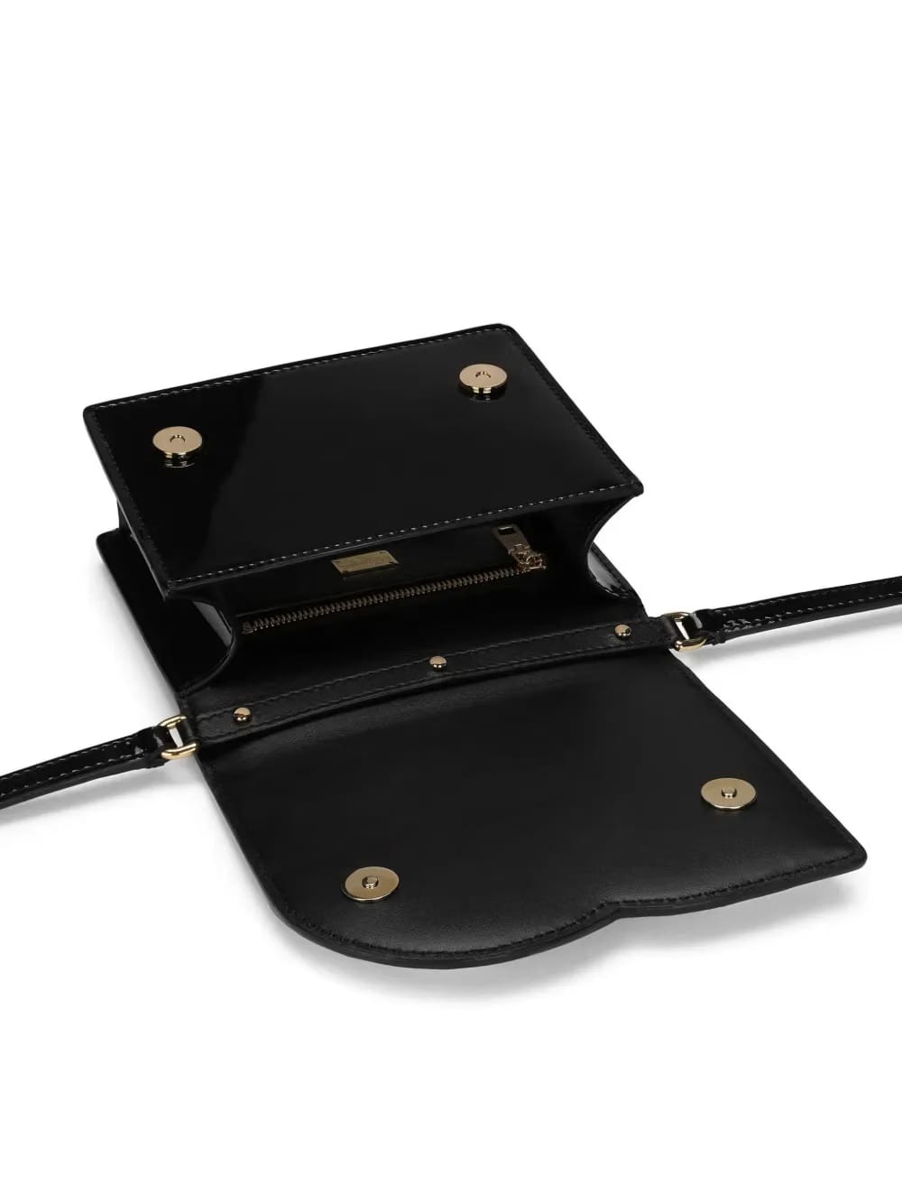 DG patent-leather crossbody bag