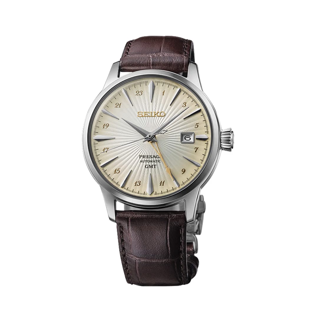 Seiko Presage Cocktail Time Gmt - Beige - SSK041J1