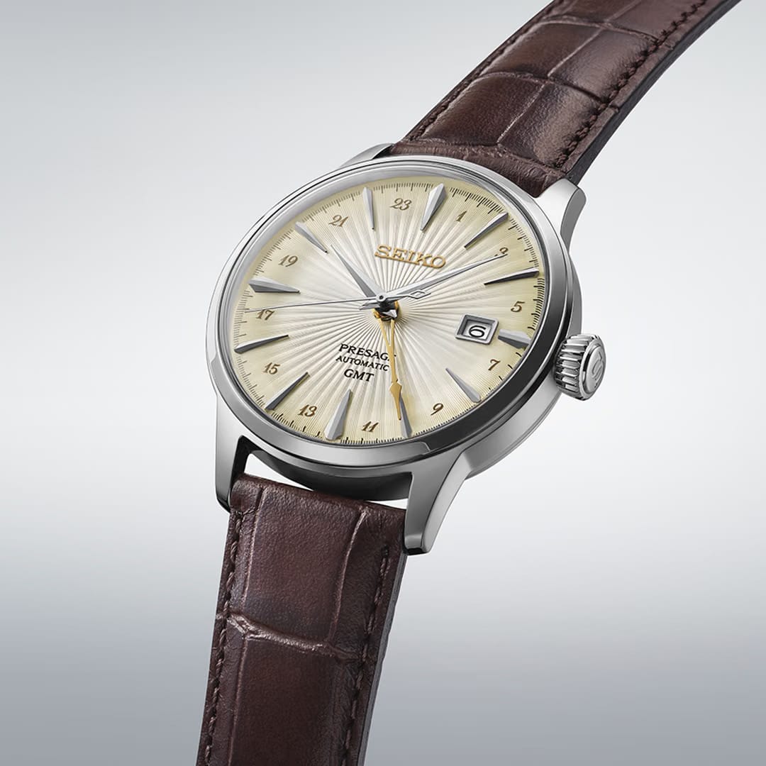 Seiko Presage Cocktail Time Gmt - Beige - SSK041J1