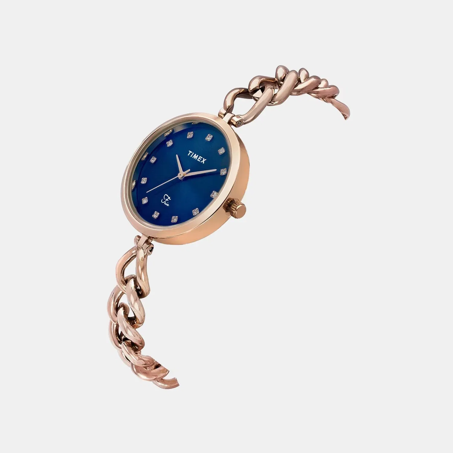 Timex Fria Women Quartz Dial Analog Brass Watch Twel23802