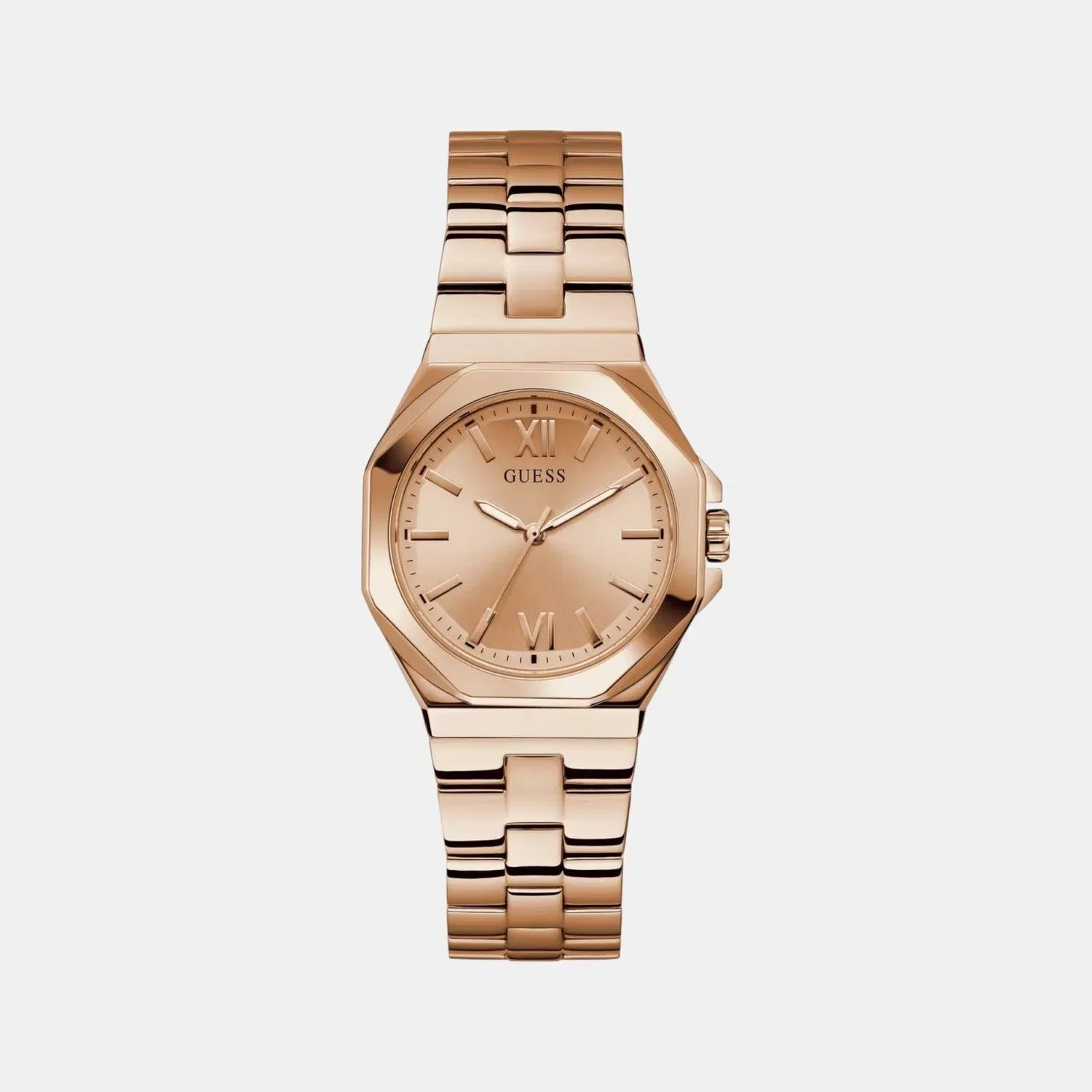 Guess Gd Empress Women Quartz Rose Gold Dial Analog Stainless Steel Gw0873L3