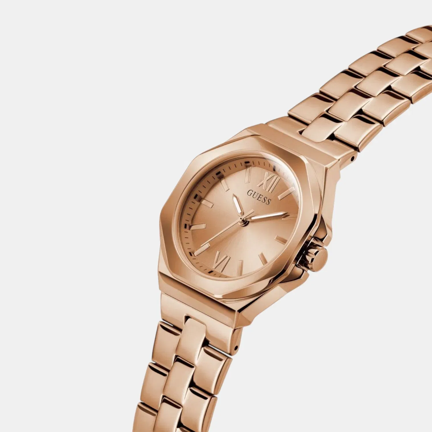 Guess Gd Empress Women Quartz Rose Gold Dial Analog Stainless Steel Gw0873L3