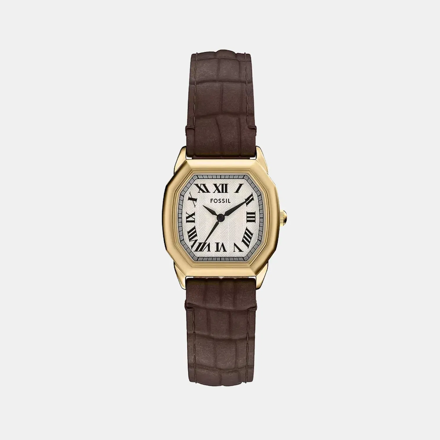 Fossil Harlow Women Quartz Cream Dial Analog Leather Watch Es5426