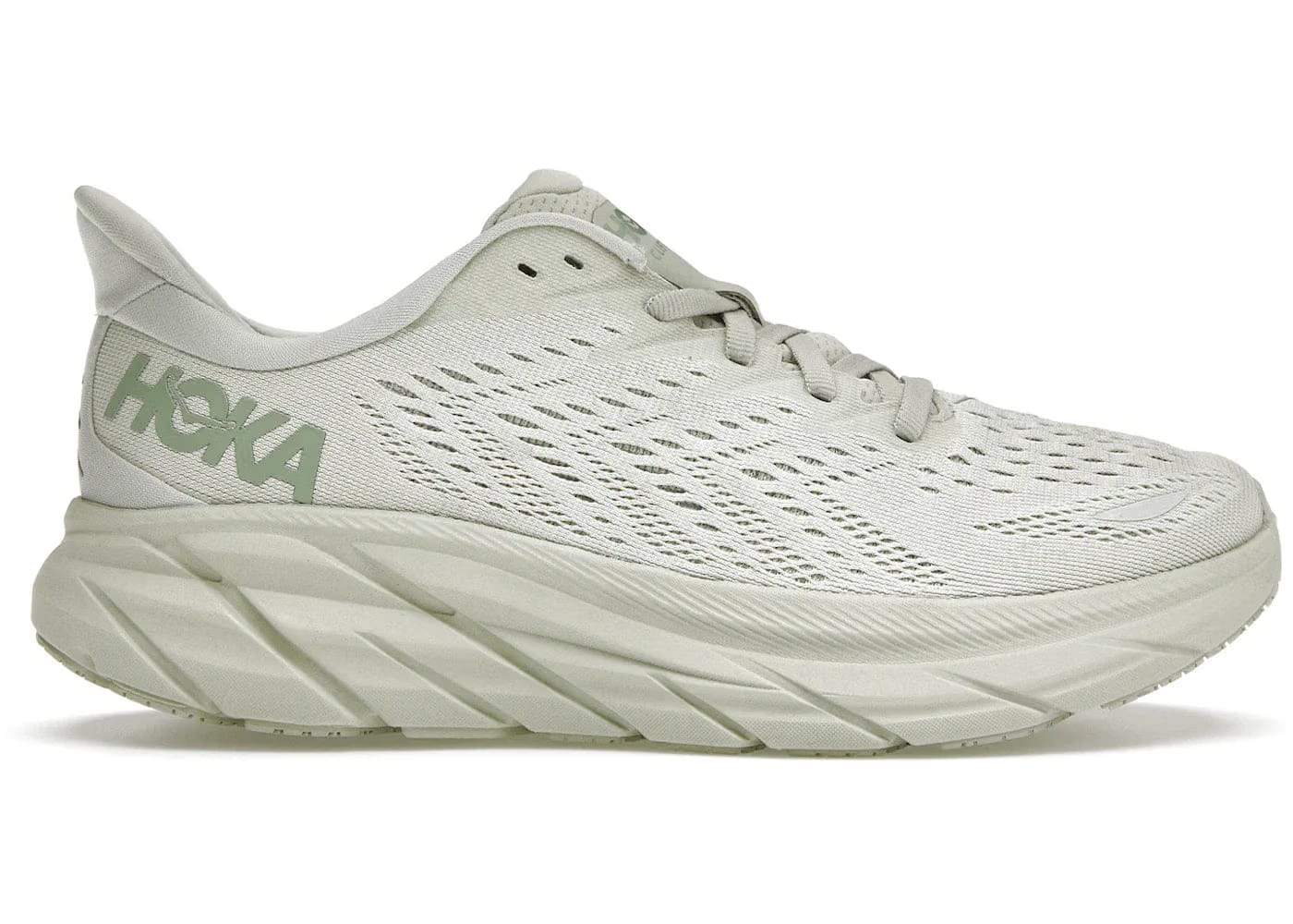 Hoka One One Clifton 8 Smoke Green Womens
