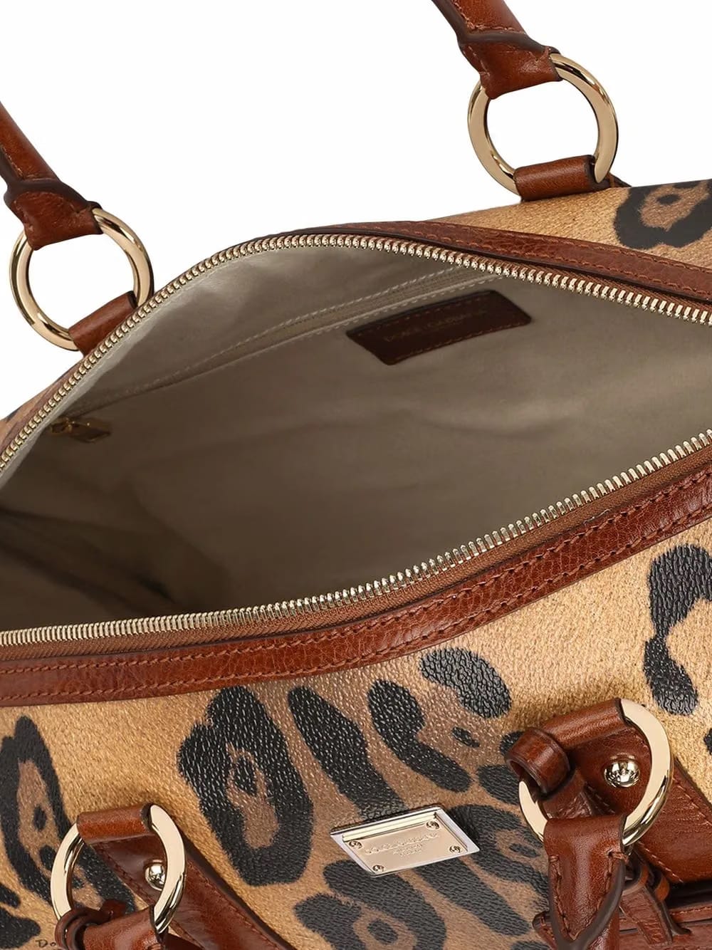 Crespo leopard-print handbag