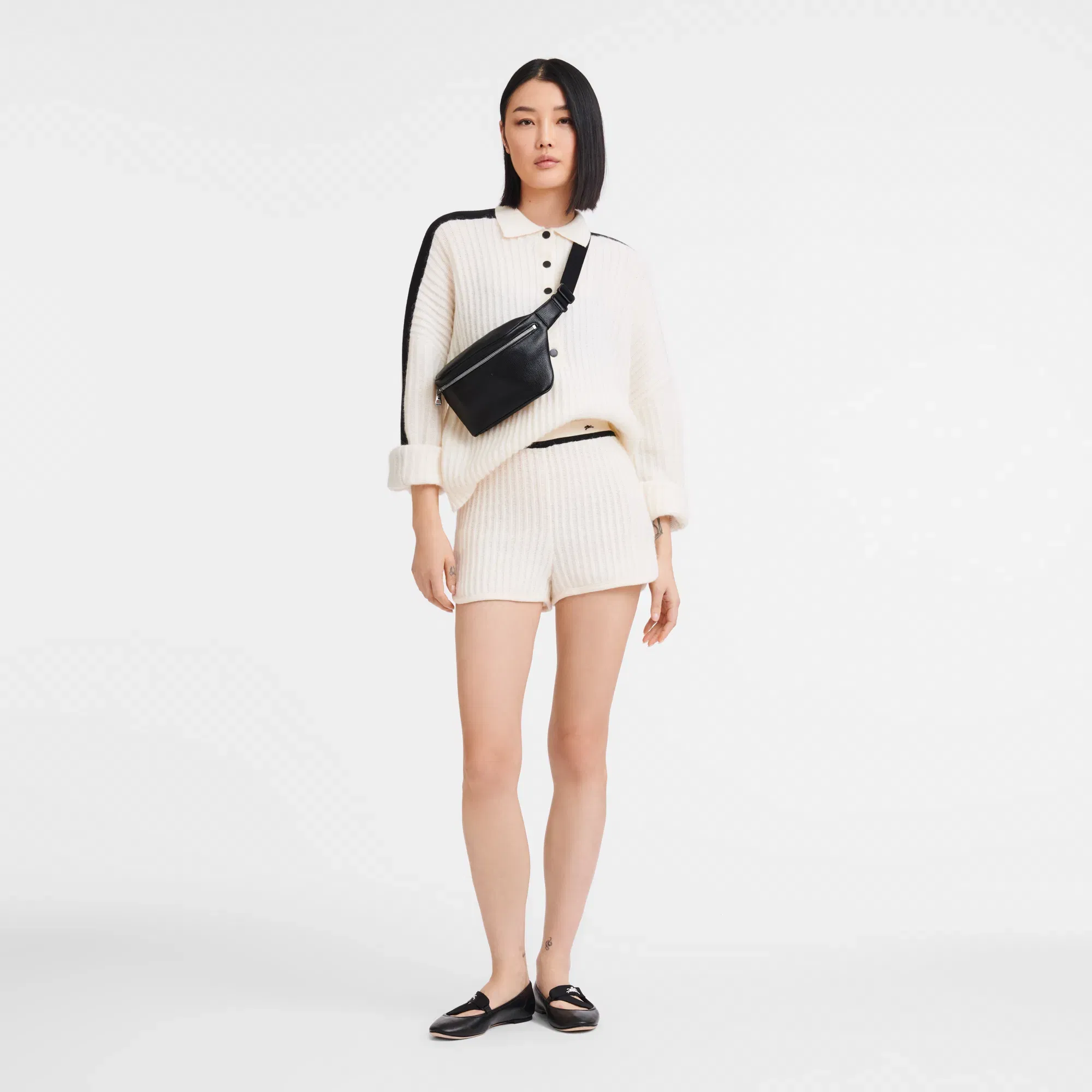 Longchamp Le Foulonné M Belt bag Black
