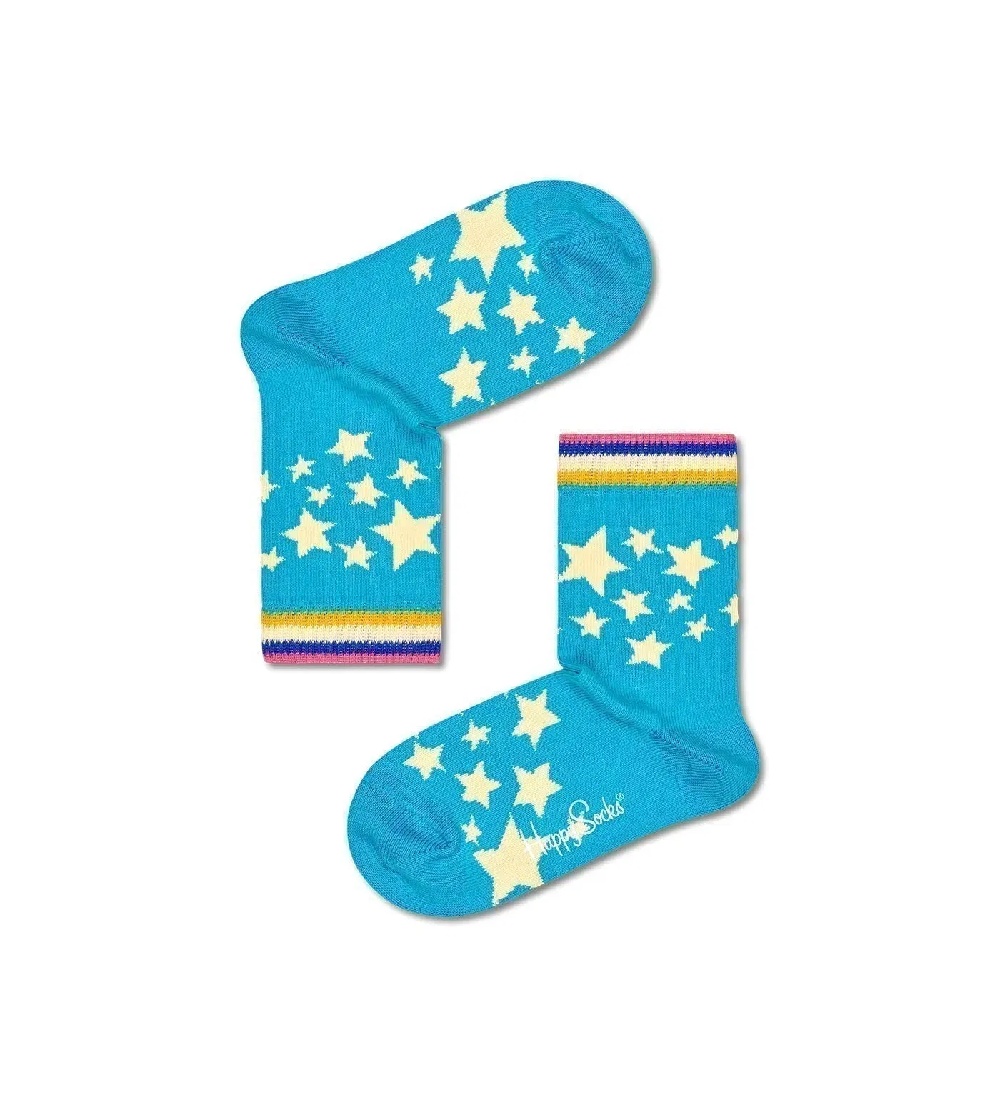 Happy Socks Unisex Star Crew Length Socks for Kids