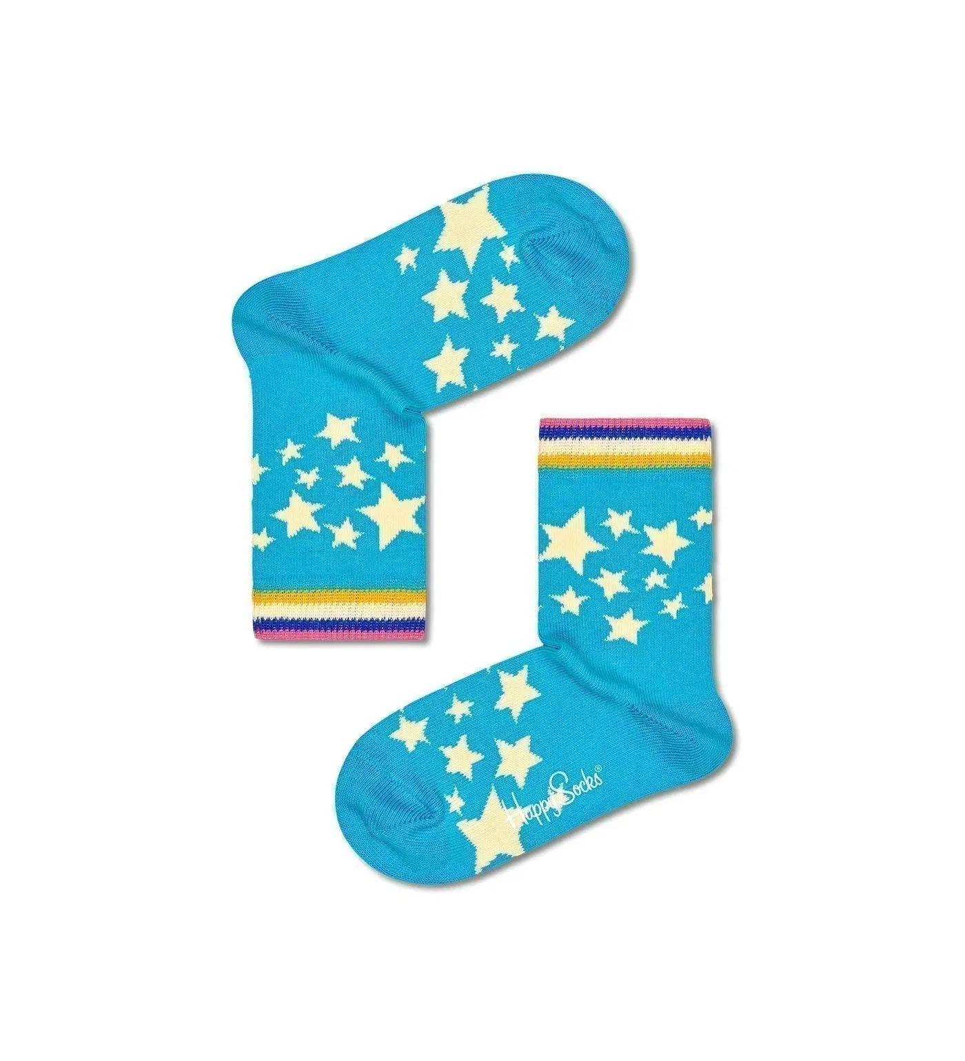 Happy Socks Unisex Star Crew Length Socks for Kids