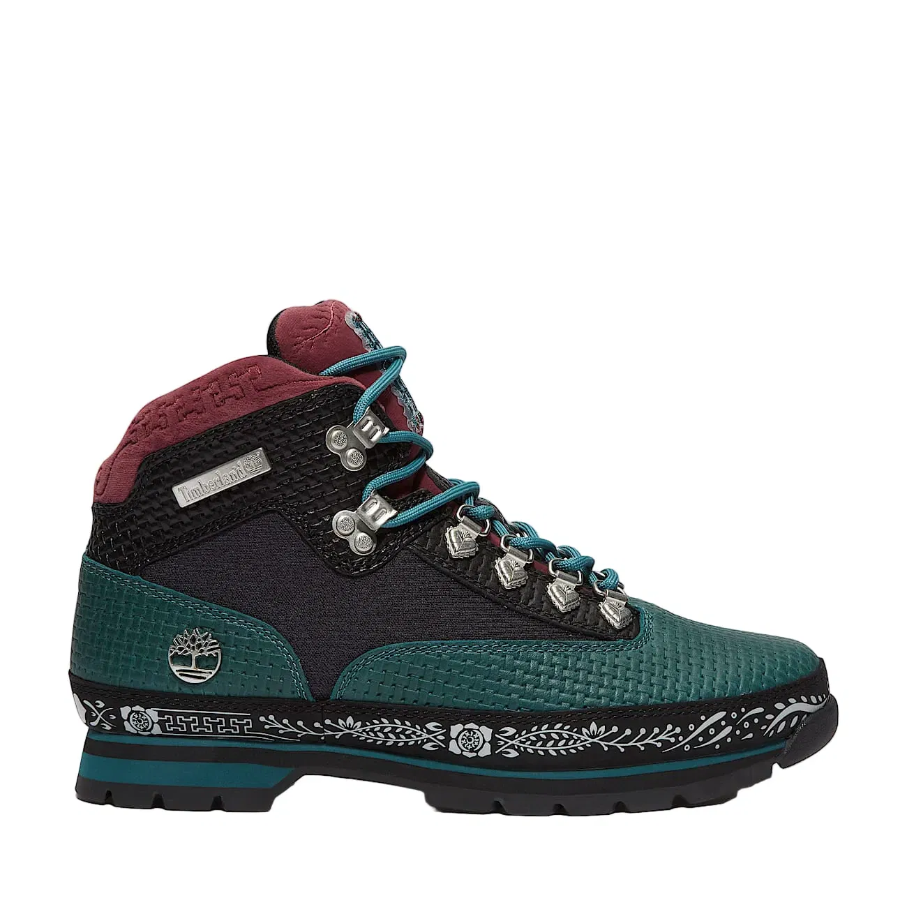 Timberland Euro Hiker Mid Lace Up Dia De Los Muertos Teal