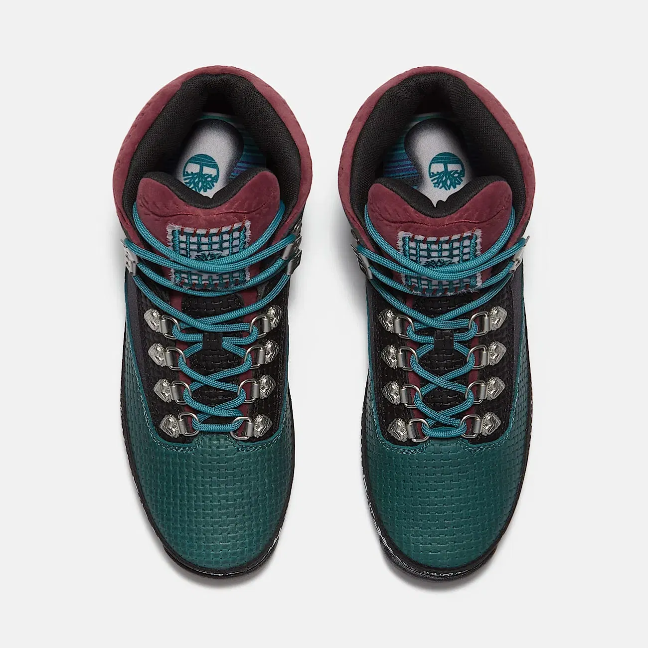 Timberland Euro Hiker Mid Lace Up Dia De Los Muertos Teal