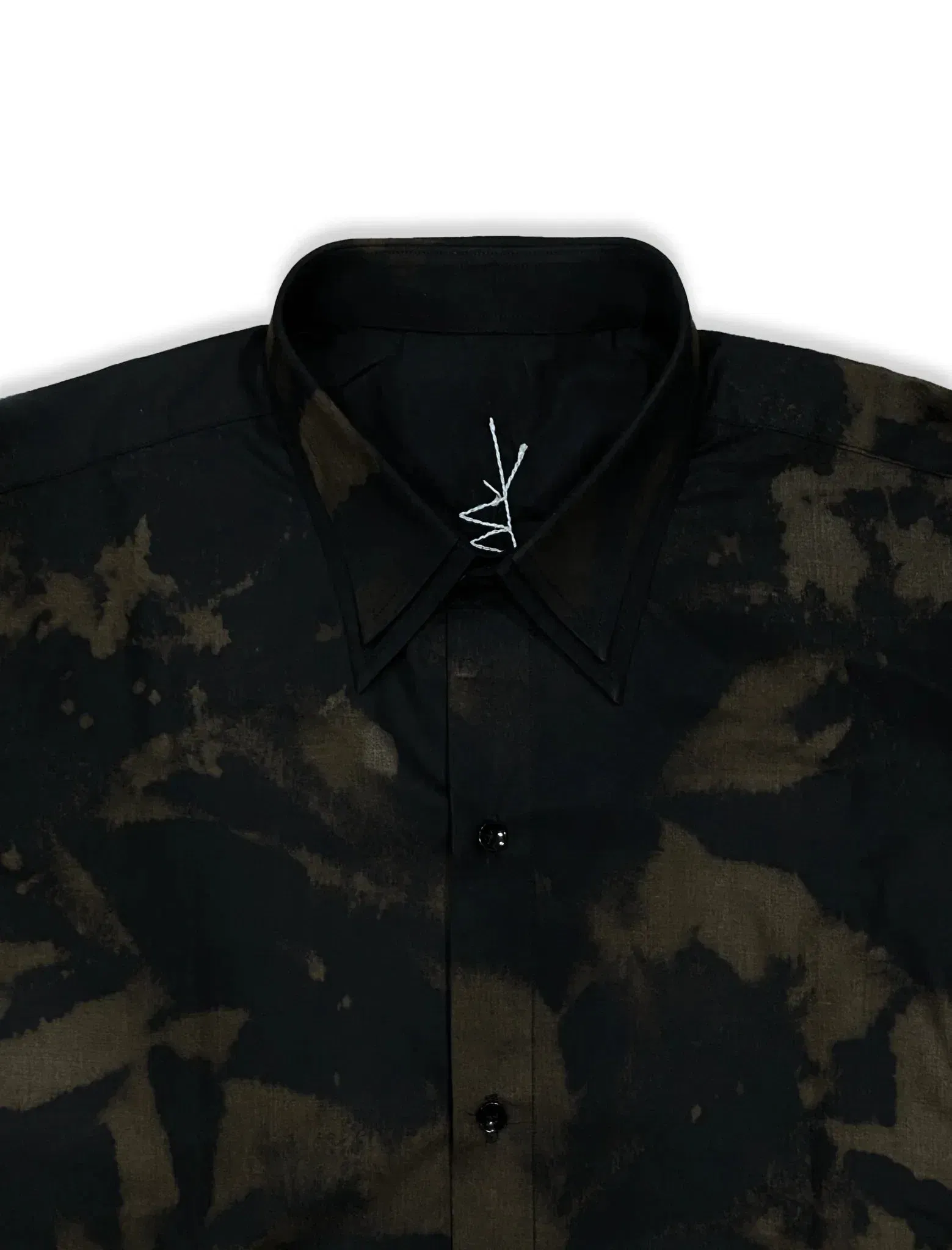 DOUBLE COLLAR ABSTRACT SHIRT