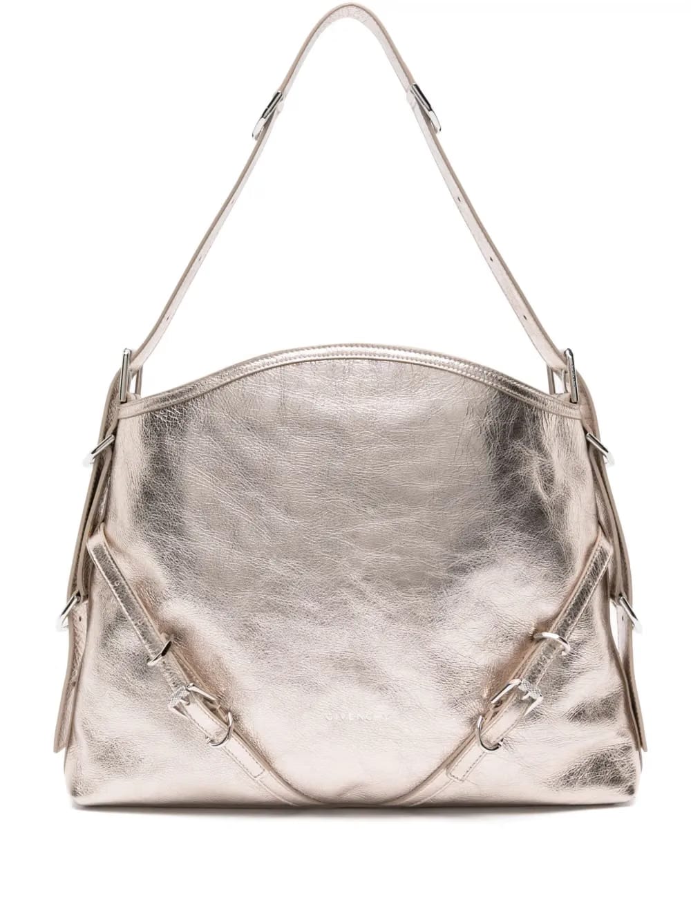 medium Voyou laminated shoulder bag