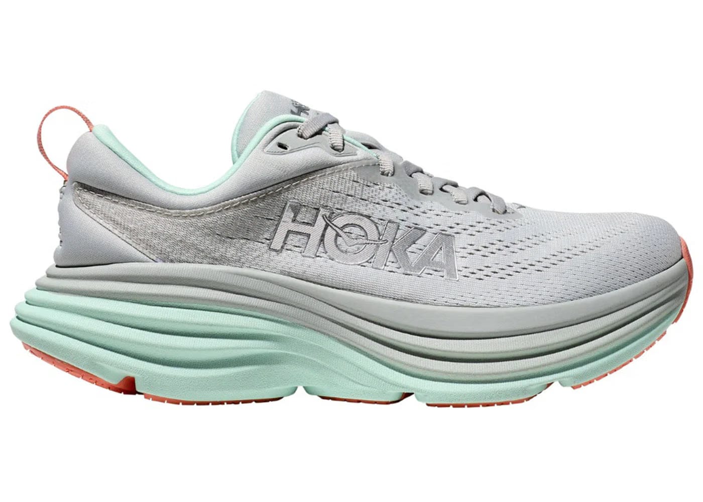 Hoka One One Bondi 8 Stardust Aqua Womens