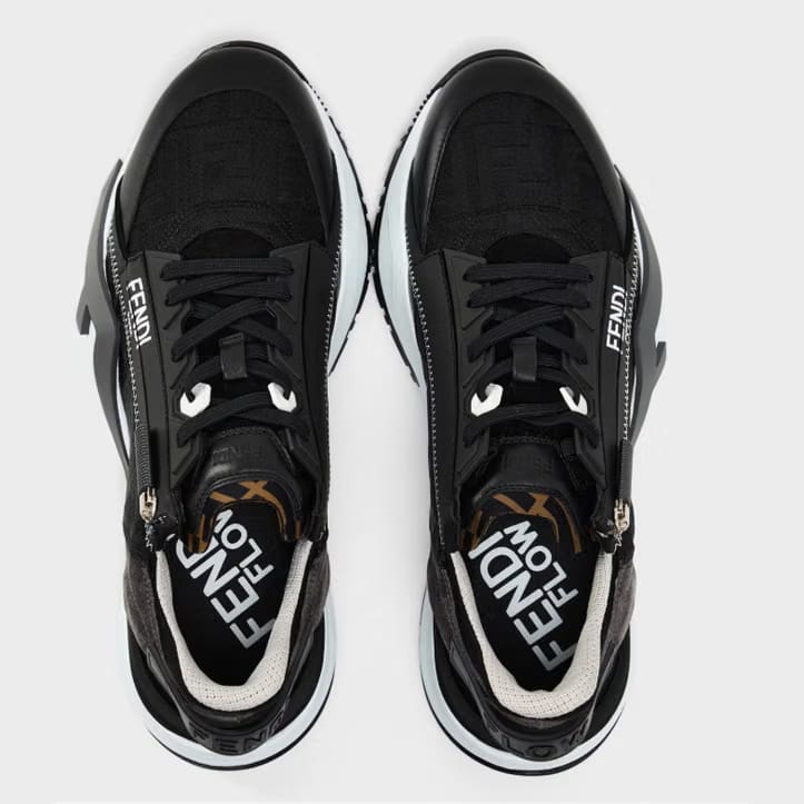 FENDI Flow Low Top Trainers 'Black/Anth'