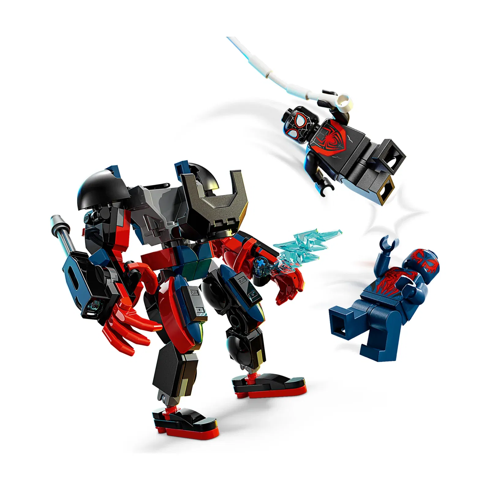 Lego Miles Morales Mech vs SpiderMan 2099