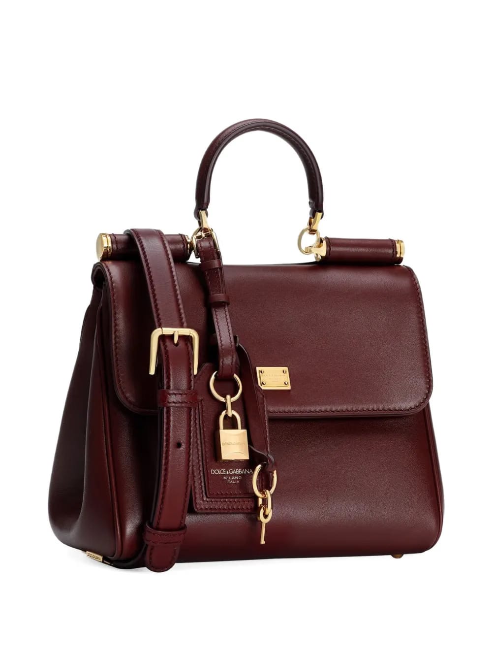 medium My Sicily padlock-embellished leather handbag